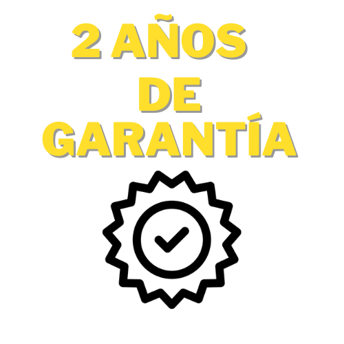 2 AÑOS DE GARANTÍA