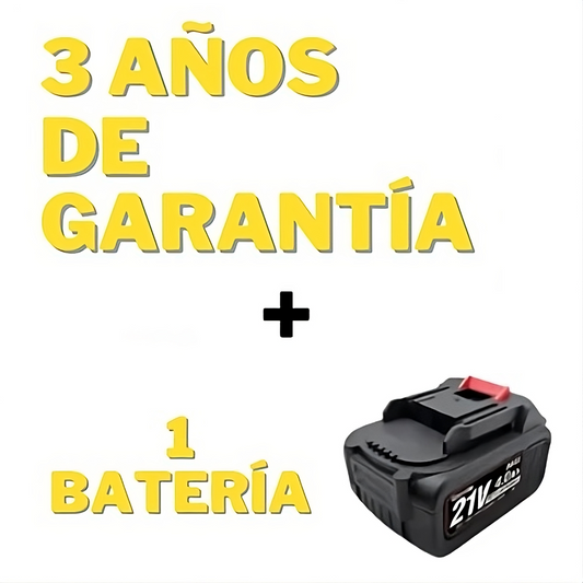 3 AÑOS DE GARANTÍA + BATERÍA